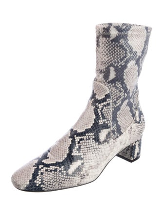 Stuart Weitzman Leather Animal Print Boots