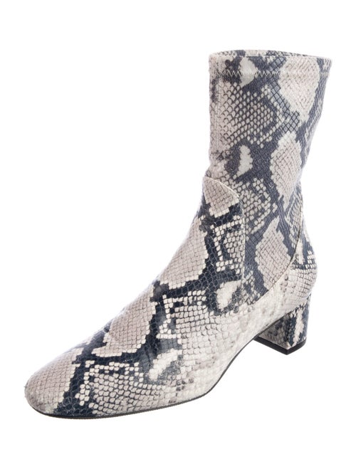 Stuart Weitzman Leather Animal Print Boots