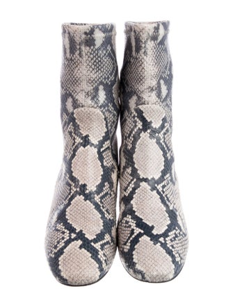 Stuart Weitzman Leather Animal Print Boots