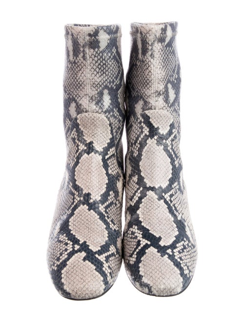 Stuart Weitzman Leather Animal Print Boots