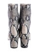 Stuart Weitzman Leather Animal Print Boots