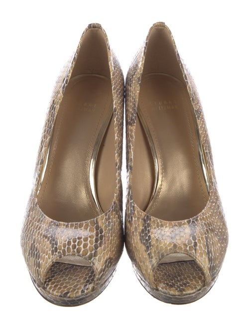 Stuart Weitzman Snakeskin Animal Print Pumps