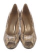 Stuart Weitzman Snakeskin Animal Print Pumps