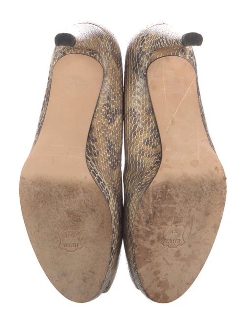 Stuart Weitzman Snakeskin Animal Print Pumps