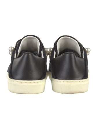 Stuart Weitzman Suede Studded Accents Sneakers