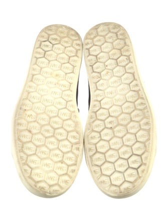 Stuart Weitzman Suede Studded Accents Sneakers