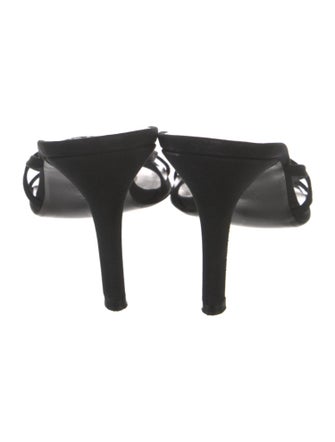 Stuart Weitzman Suede Slides