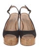 Stuart Weitzman Suede Colorblock Pattern Slingback Sandals