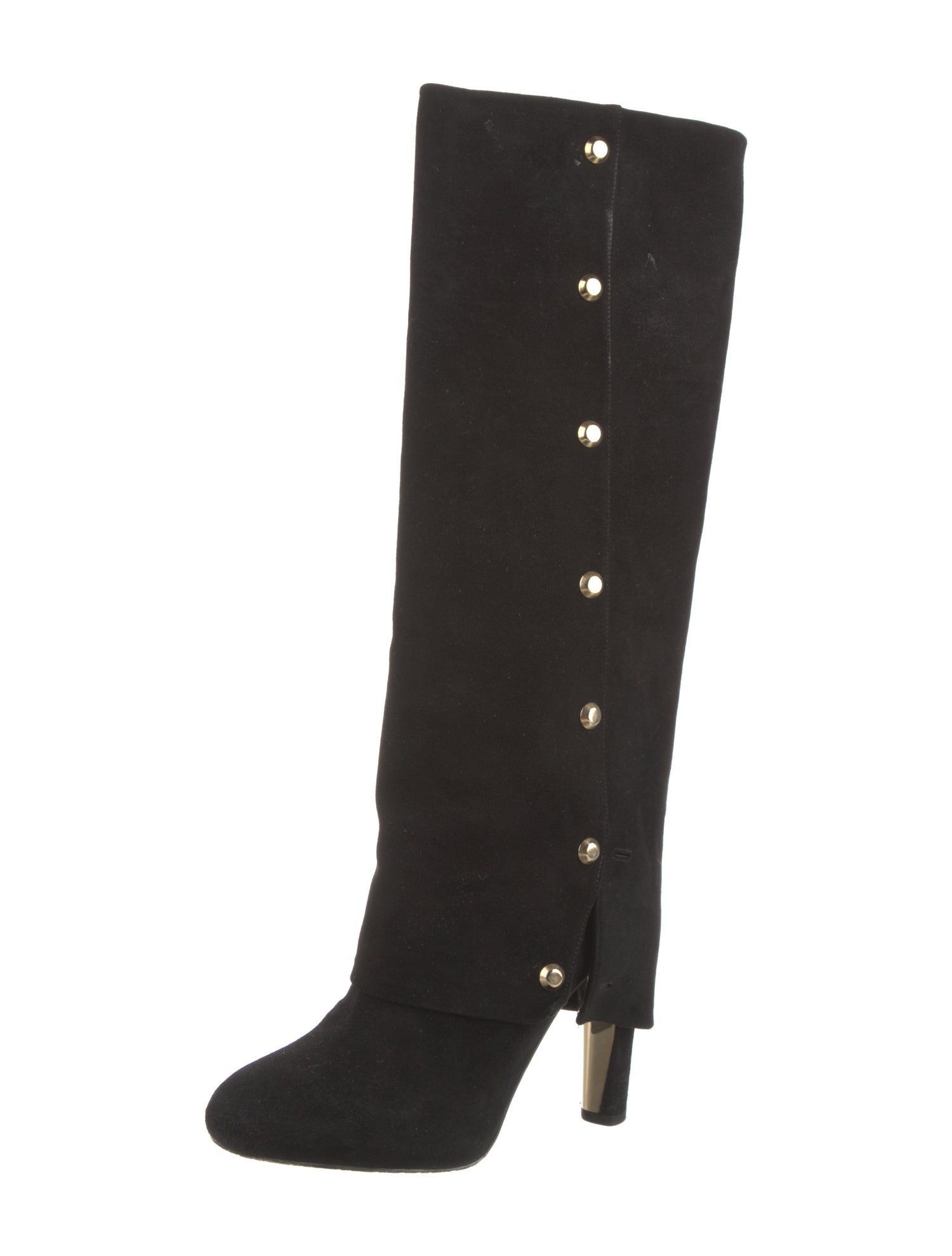 Stuart Weitzman Suede Studded Accents Boots