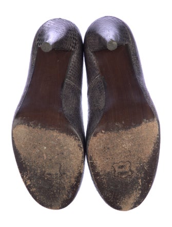 Stuart Weitzman Leather Animal Print Pumps