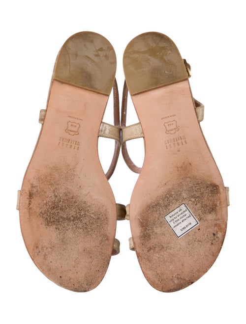 Stuart Weitzman Nylon Glitter Accents Slingback Sandals