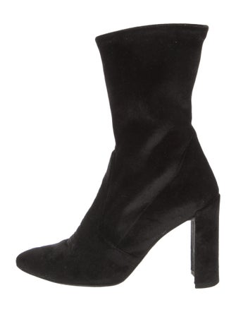 Stuart Weitzman Velvet Sock Boots