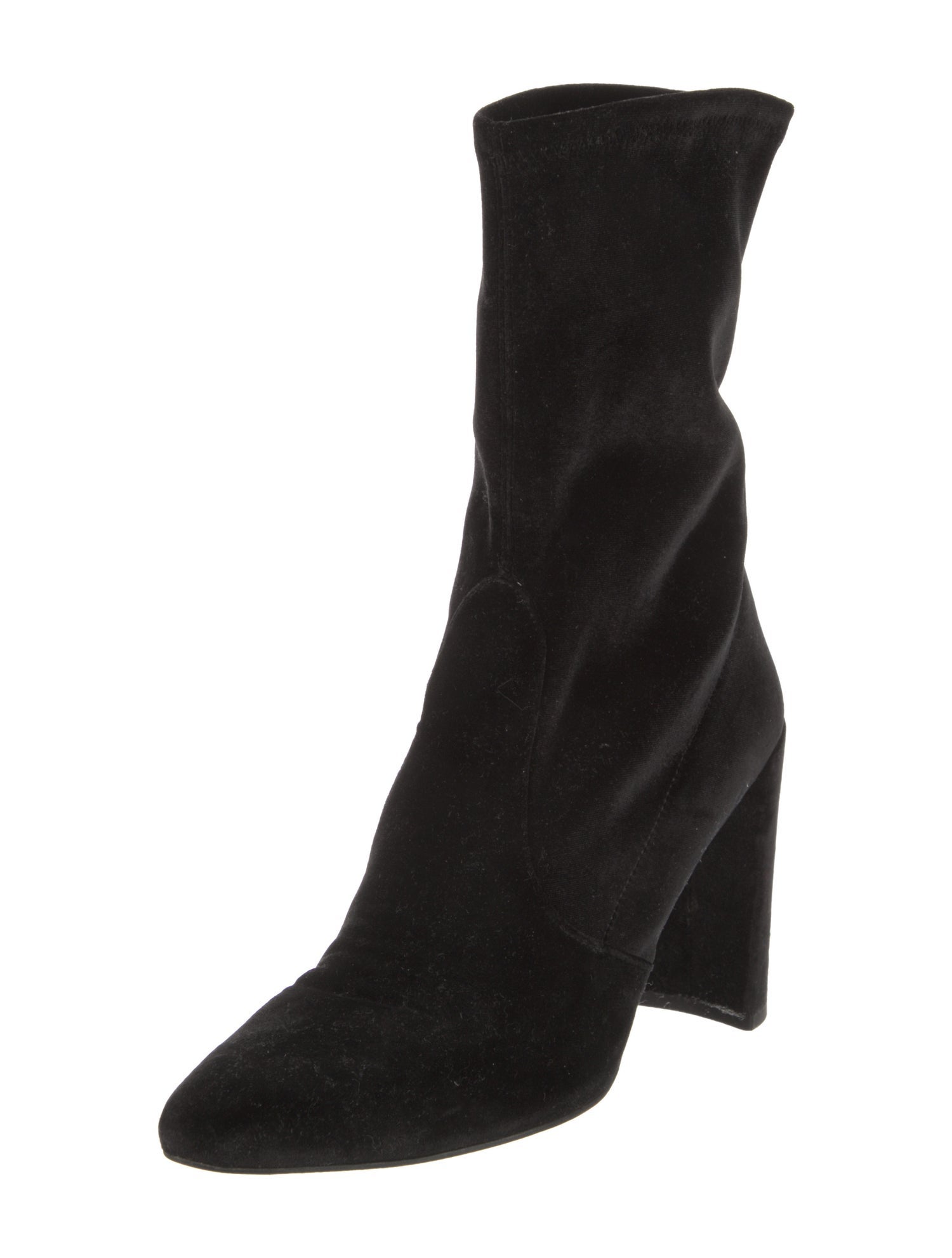Stuart Weitzman Velvet Sock Boots