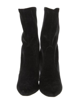 Stuart Weitzman Velvet Sock Boots