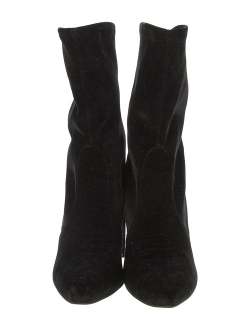 Stuart Weitzman Velvet Sock Boots