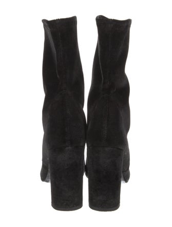 Stuart Weitzman Velvet Sock Boots