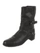 Stuart Weitzman Leather Moto Boots
