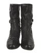 Stuart Weitzman Leather Moto Boots