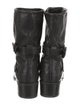 Stuart Weitzman Leather Moto Boots