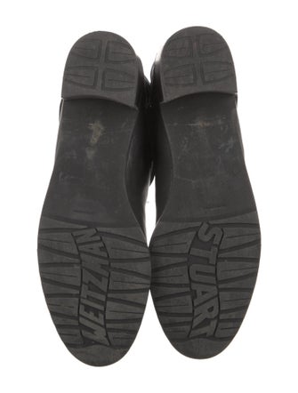 Stuart Weitzman Leather Moto Boots