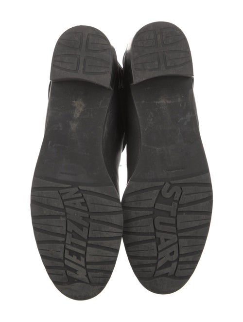 Stuart Weitzman Leather Moto Boots
