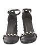Stuart Weitzman Leather Studded Accents Sandals