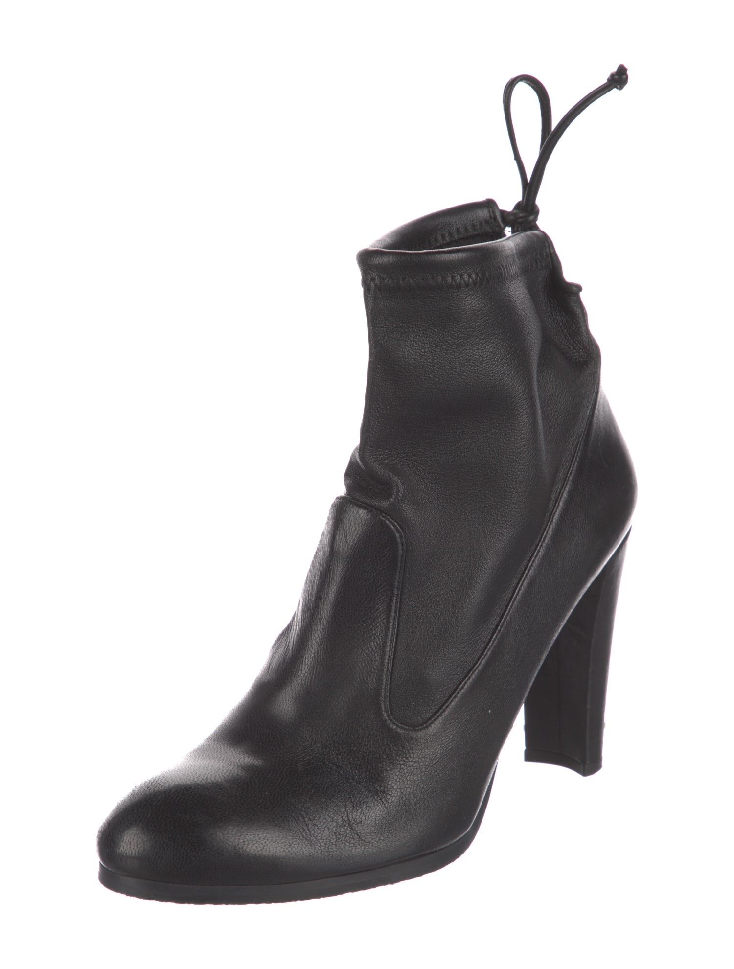 Stuart Weitzman Leather Lace-Up Boots