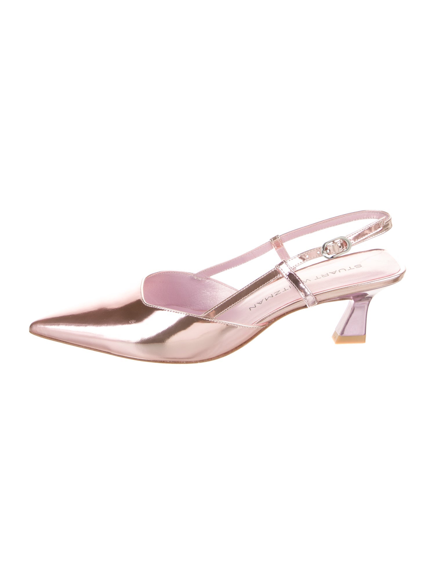 Stuart Weitzman Patent Leather Slingback Pumps