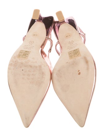 Stuart Weitzman Patent Leather Slingback Pumps