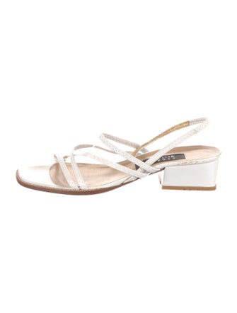 Stuart Weitzman Leather Slingback Sandals