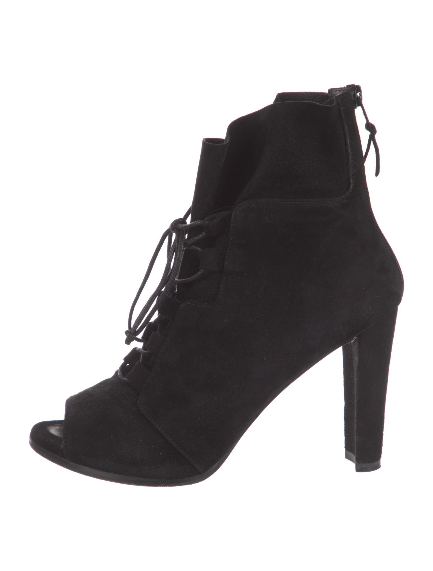 Stuart Weitzman Suede Lace-Up Boots