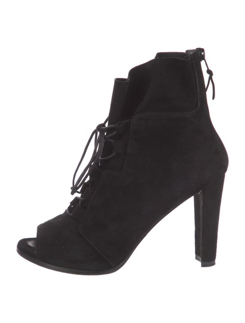 Stuart Weitzman Suede Lace-Up Boots