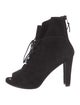 Stuart Weitzman Suede Lace-Up Boots