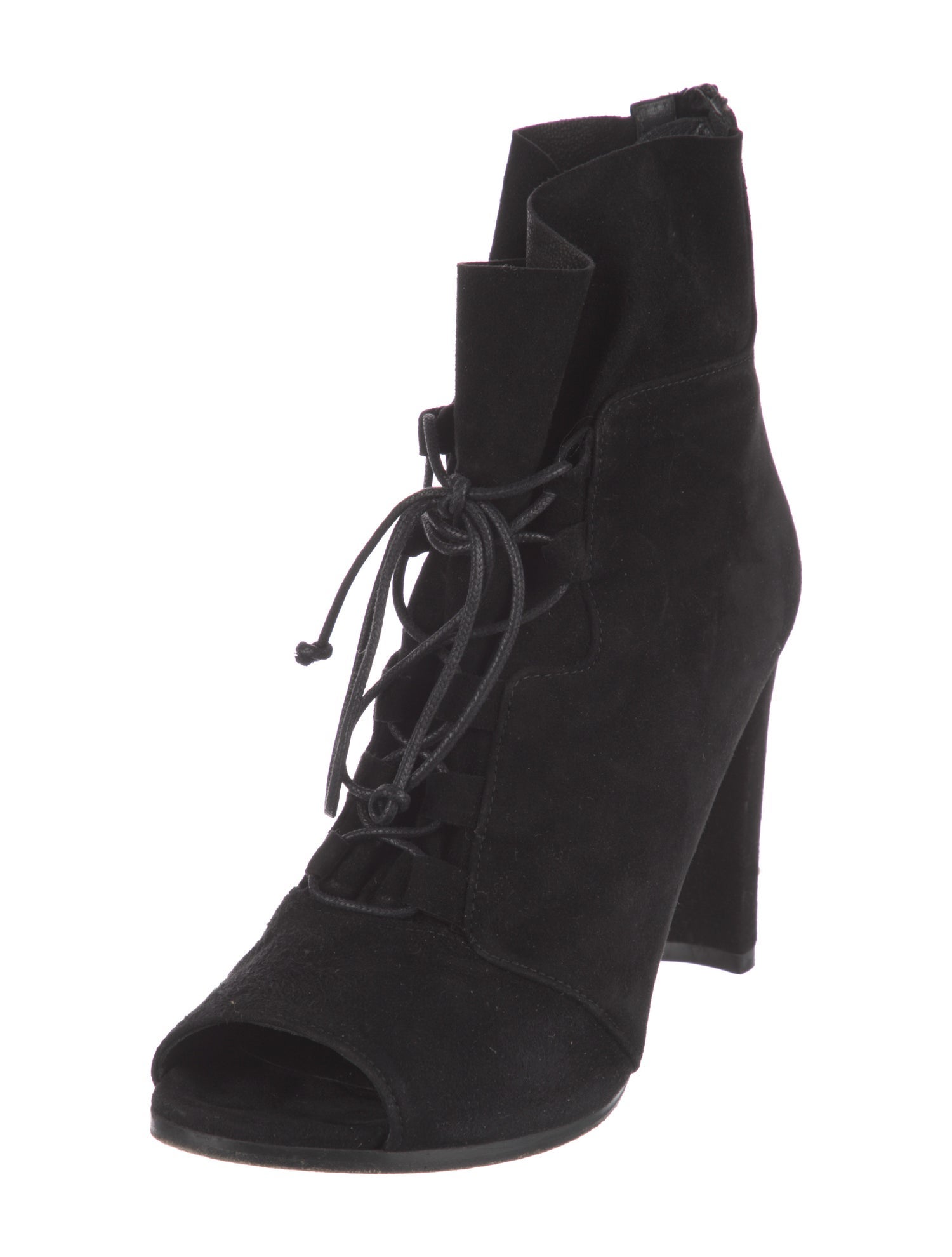 Stuart Weitzman Suede Lace-Up Boots