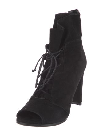 Stuart Weitzman Suede Lace-Up Boots