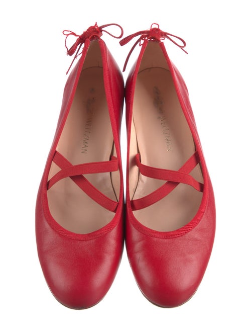 Stuart Weitzman Leather Mary Jane Flats