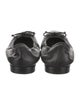Stuart Weitzman Leather Bow Accents Ballet Flats