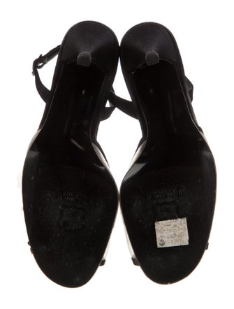 Stuart Weitzman Satin Slingback Sandals