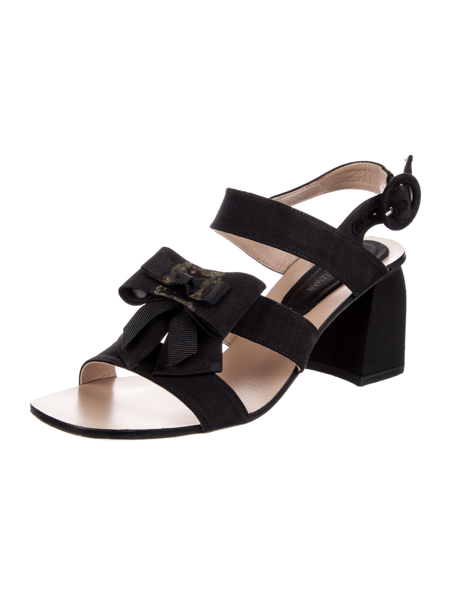 Stuart Weitzman Bow Accents Slingback Sandals