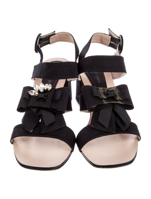 Stuart Weitzman Bow Accents Slingback Sandals