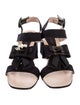 Stuart Weitzman Bow Accents Slingback Sandals