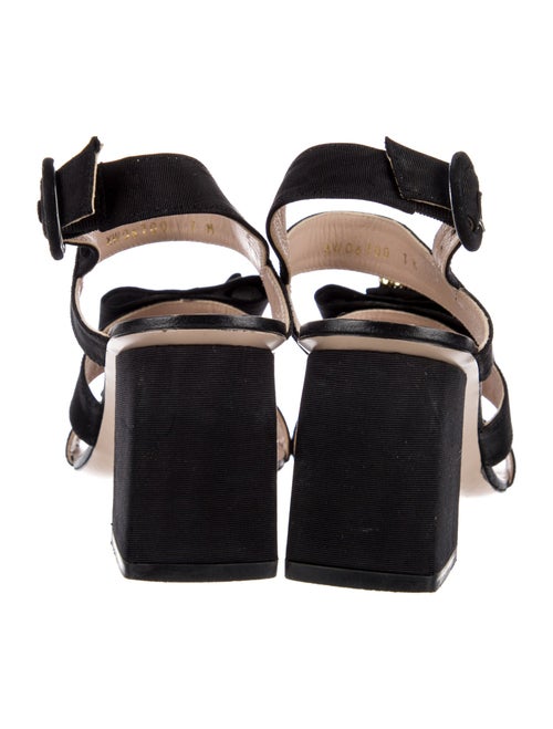 Stuart Weitzman Bow Accents Slingback Sandals