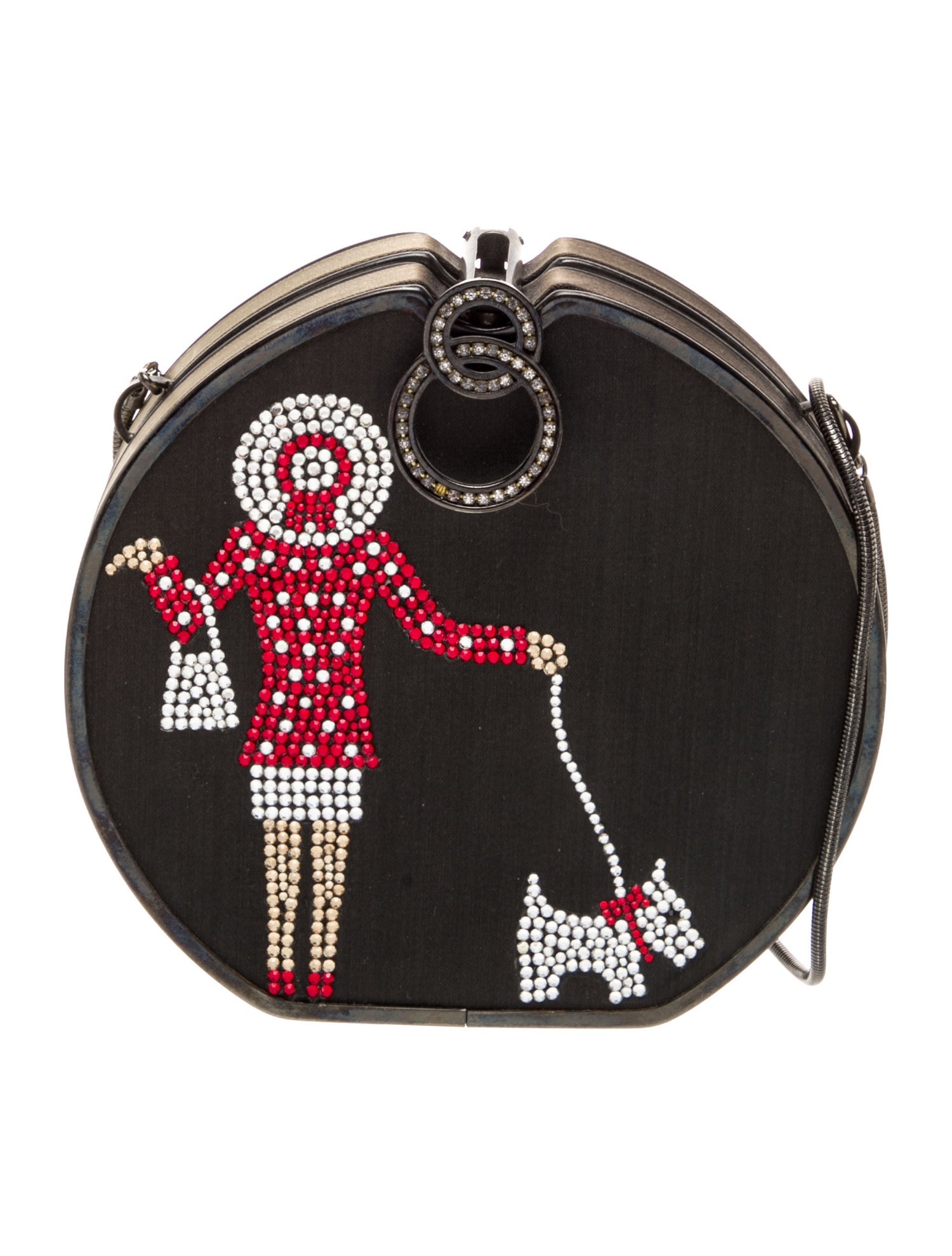 Stuart Weitzman Canvas Minaudière