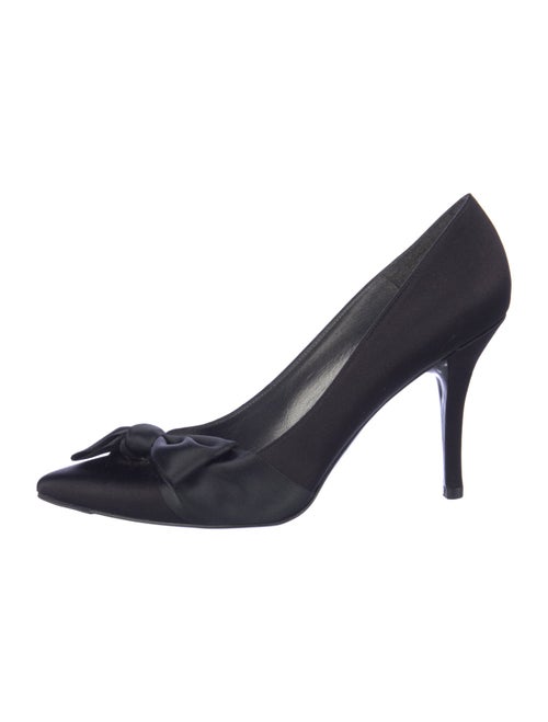 Stuart Weitzman Satin Bow Accents Pumps