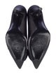 Stuart Weitzman Satin Bow Accents Pumps