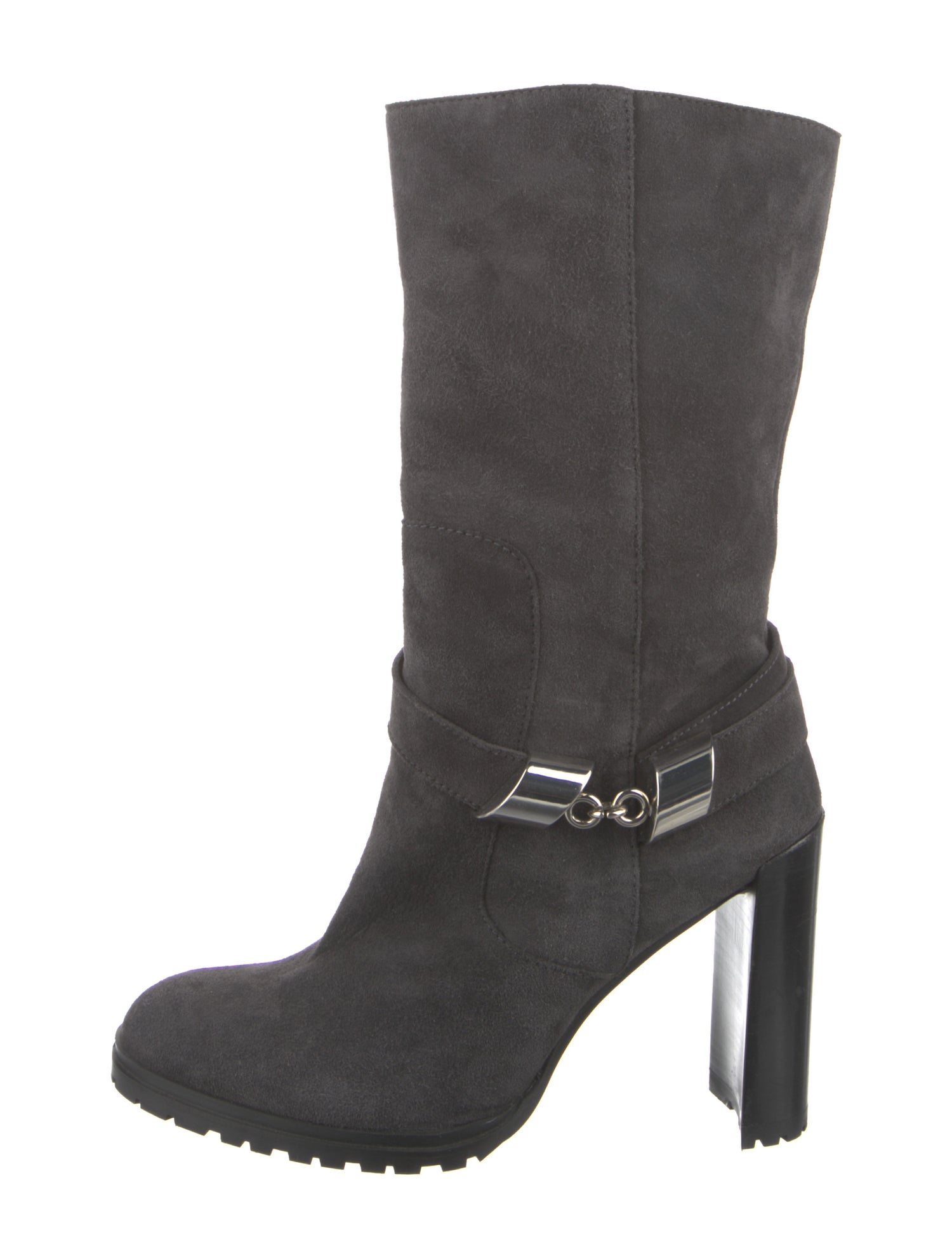 Stuart Weitzman Suede Moto Boots