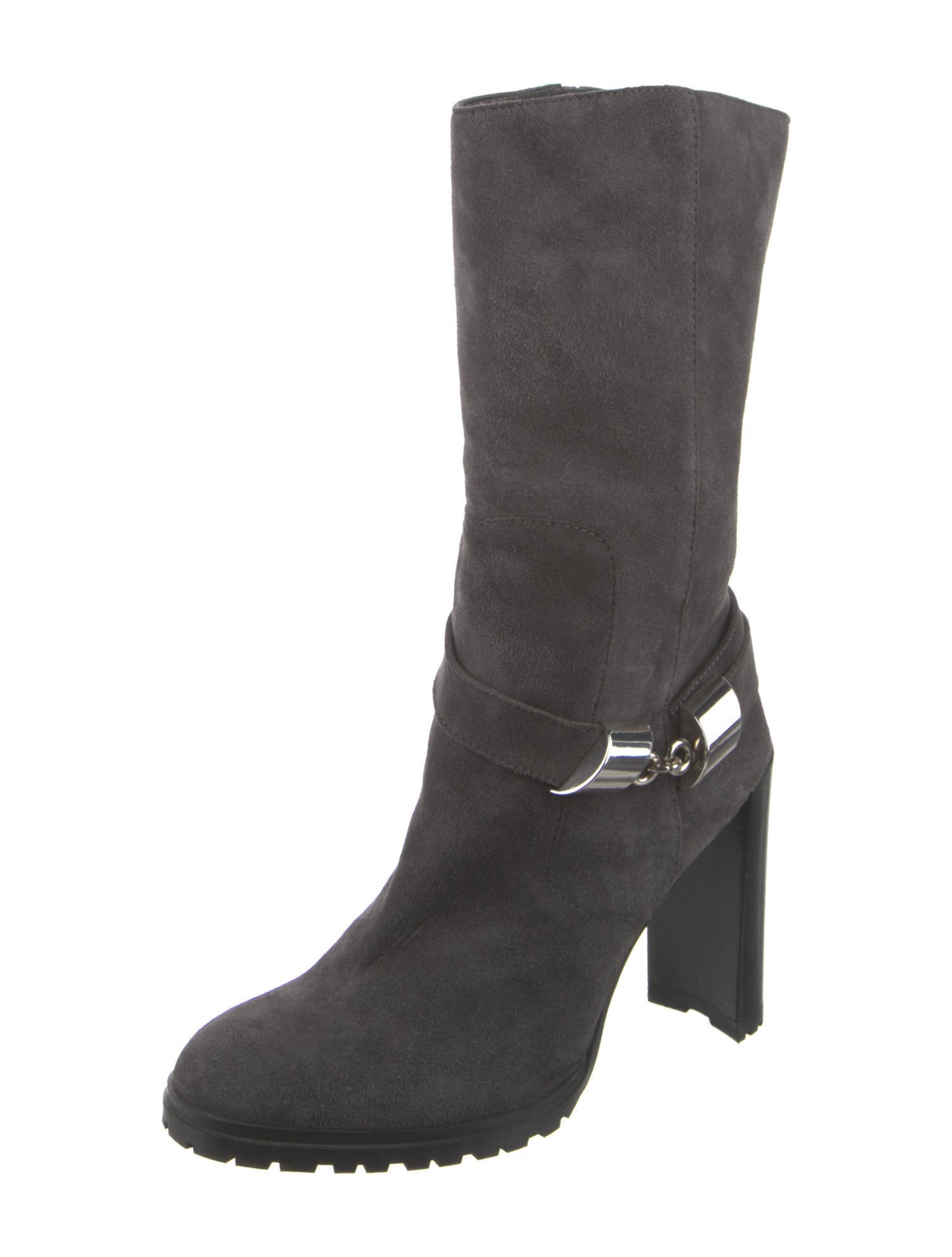 Stuart Weitzman Suede Moto Boots