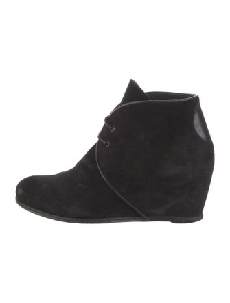 Stuart Weitzman Suede Lace-Up Boots