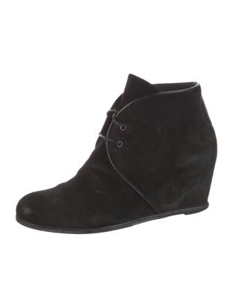 Stuart Weitzman Suede Lace-Up Boots