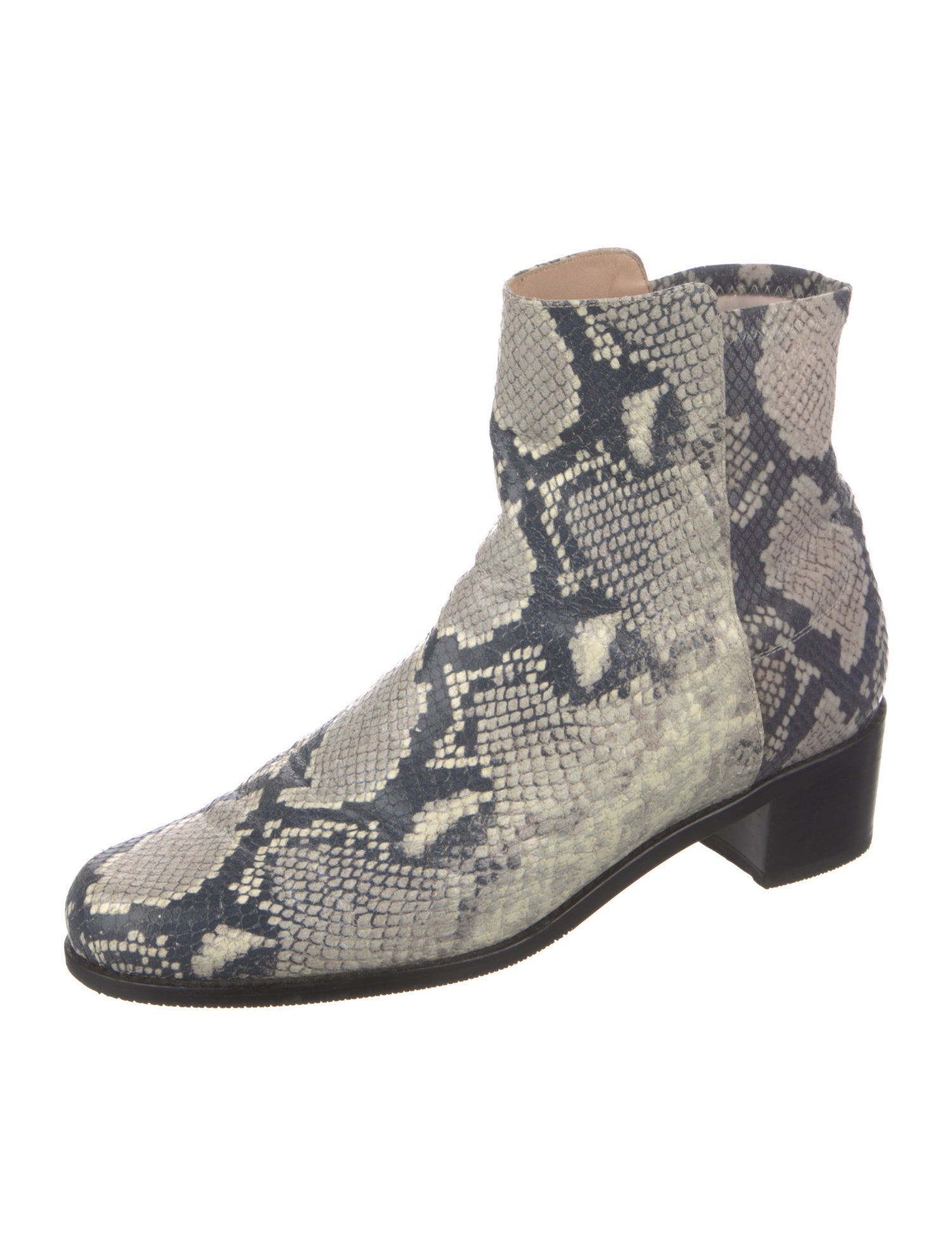 Stuart Weitzman Snakeskin Animal Print Boots